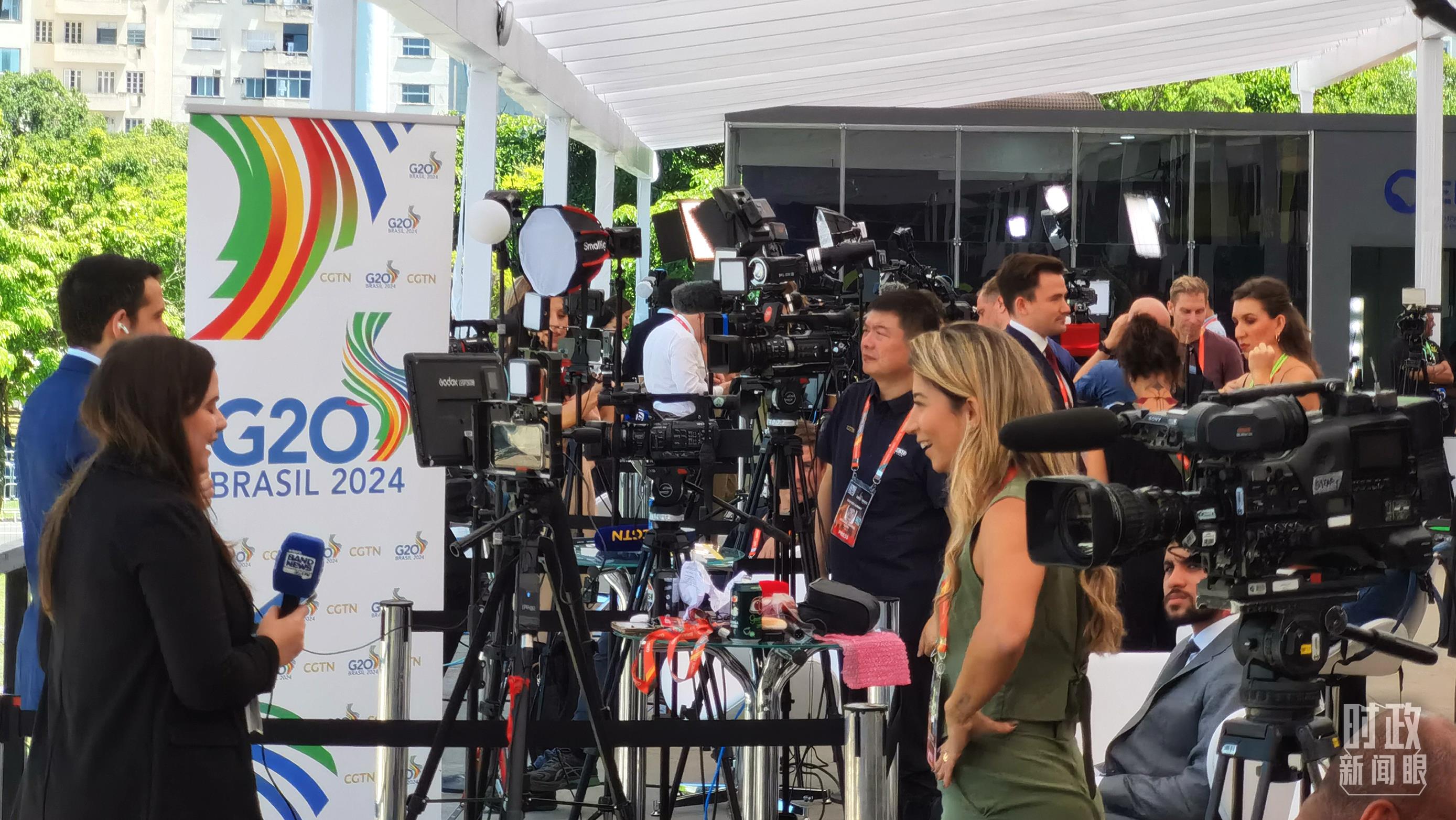 △G20里约峰会媒体中心。（总台央视记者曹亚星拍摄）